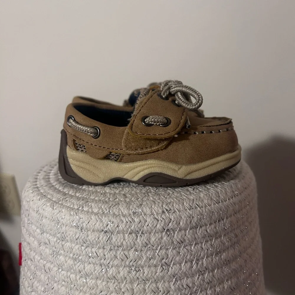 Tan Kids Moccasin Shoes